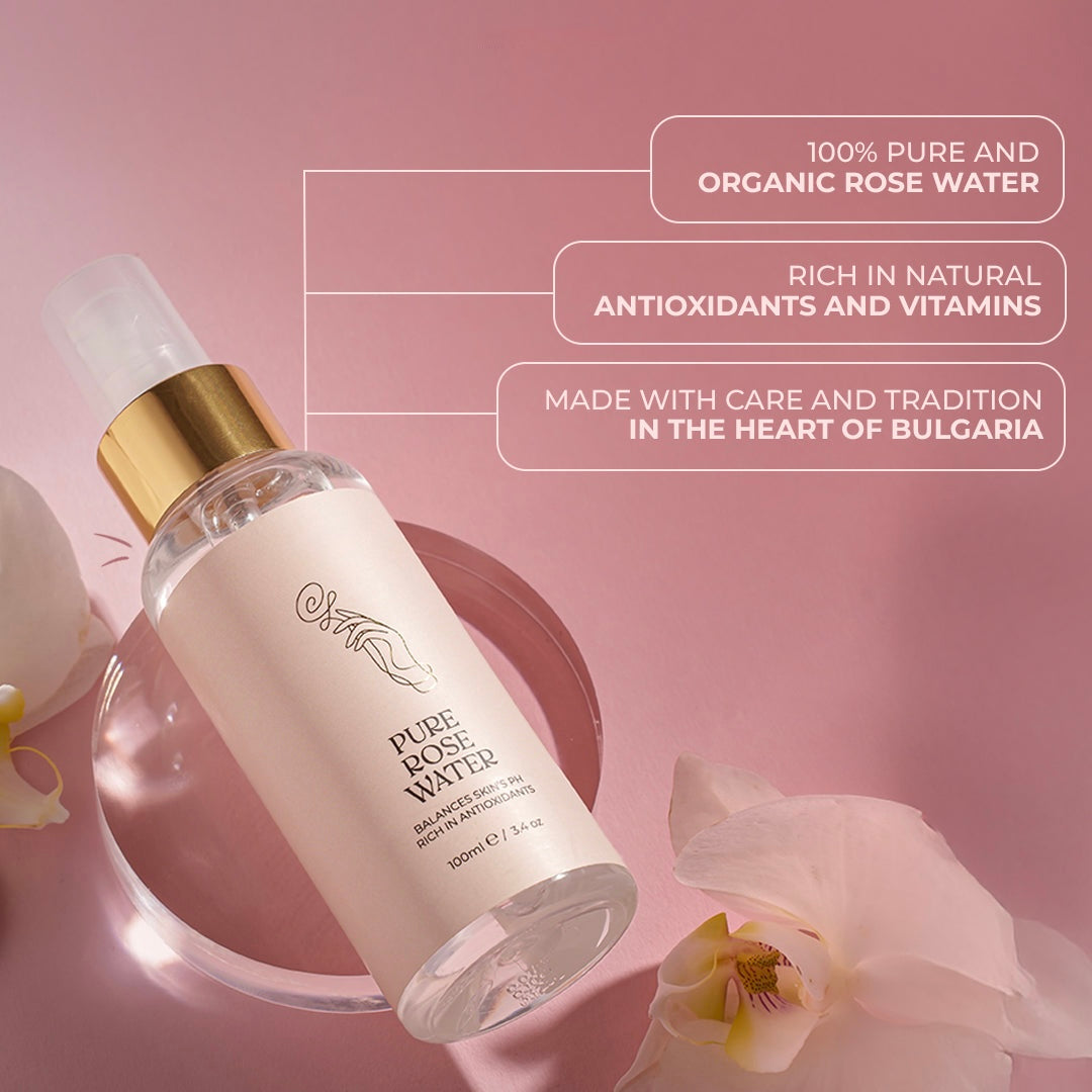 Pure Rose Water Mist- Deeply Hydrating, Smoothing, Restoring