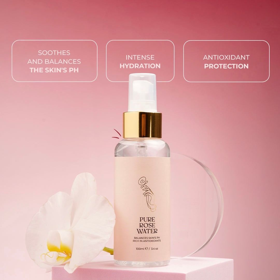 Pure Rose Water Mist- Deeply Hydrating, Smoothing, Restoring