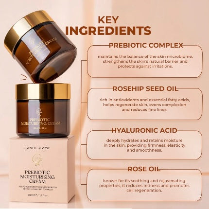 ROSE OIL PREBIOTIC MOISTURIZING CREAM