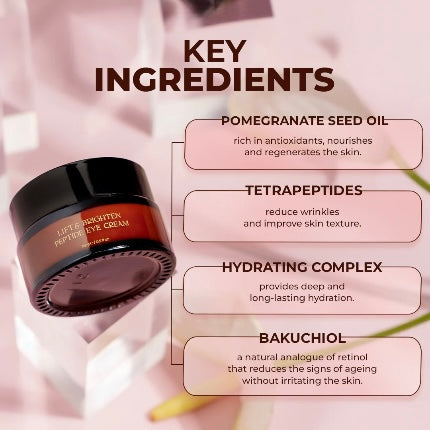 LIFT & BRIGHTEN ROSE OIL & PEPTIDE EYE CREAM